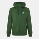 суичър,nike,sportswear,club,fleece,men's,full,zip,hoodie,green,white