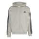мъжки,суичър,мъжки,горнища,с,качулка,adidas,essentials,fleece,3,stripes,full,zip,hoodie,mens,med,grey,black