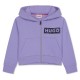 детски,суичър,детски,облекла,hugo,zipped,logo,hoodie,junior,girls,lilac,925