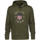 суичър,мъжки,ежедневни,облекла,gant,print,sweat,hoodie,grey,melange,s,juniper,green