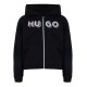 суичър,детски,облекла,hugo,logo,zip,hoodie,black,09b