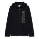 юношески,суичър,детски,облекла,boss,large,logo,zip,hoodie,juniors,black,09b