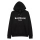 суичър,мъжки,горнища,с,качулка,мъжки,ежедневни,облекла,balmain,bal,printed,logo,hoodie,black,and,other