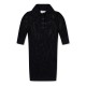 блуза,с,яка,дамски,топове,off,white,knit,polo,top,black