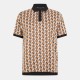 блуза,с,яка,ted,baker,men,s,jacquard,short,sleeve,polo,shirt,brown