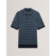 мъжки,тениски,ted,baker,ted,jacquard,polo,sn00,navy