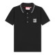 юношеска,блуза,с,яка,детски,облекла,hugo,stacked,logo,polo,shirt,juniors,black,09b
