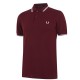 блуза,с,яка,мъжки,тениски,fred,perry,short,sleeve,twin,tipped,polo,shirt,oxblood,ecr,597
