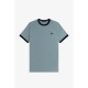 тениска,облекла,на,разпродажба,мъжки,тениски,fred,perry,ringer,t,shirt,stock,blue,z56