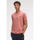 тениска,мъжки,тениски,fred,perry,ringer,t,shirt,putty,pink,x90