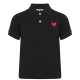 юношеска,блуза,с,яка,детски,3/4,панталони,comme,des,garcons,play,peeping,heart,polo,shirt,junior,black,1