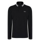 блуза,с,яка,мъжки,тениски,boss,men's,plisy,tipped,collar,cotton,long,sleeve,polo,shirt,black,002
