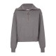 блуза,дамски,горнища,с,качулка,дамски,ежедневни,облекла,tommy,hilfiger,zip,collar,sweatshirt,mid,grey,hthr