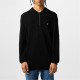 блуза,мъжки,тениски,hugo,sastor,zip,neck,polo,sweater,black,001