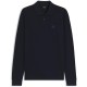 блуза,с,яка,мъжки,тениски,boss,mens,boss,orange,passerby,premium,cotton,long,sleeve,polo,shirt,with,logo,detail,dark,blue