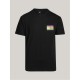 тениска,мъжки,тениски,tommy,jeans,tj,summer,flag,tee,sn42,black,bds