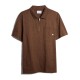 блуза,с,яка,farah,men,s,chancery,zipped,short,sleeve,polo,shirt,golden,brown