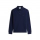 блуза,с,яка,мъжки,тениски,tommy,hilfiger,men,s,waffle,cotton,long,sleeve,polo,shirt,navy