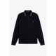 блуза,с,яка,мъжки,тениски,fred,perry,long,sleeve,twin,tipped,polo,shirt,black,w54