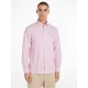 риза,облекла,на,разпродажба,мъжки,ризи,tommy,hilfiger,men's,oxford,regular,fit,long,sleeve,plain,shirt,classic,pink