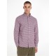 облекла,на,разпродажба,мъжки,ризи,tommy,hilfiger,men's,heritage,oxford,gingham,patterned,shirt,plum,white
