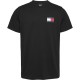 тениска,мъжки,тениски,tommy,jeans,tjm,slim,essential,flag,tee,ext,black