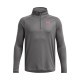 поларена,блуза,детски,полари,under,armour,kids,tech,emboss,long,sleeve,1,4,zip,fleece,top,gray