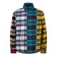 облекла,на,разпродажба,мъжки,ризи,off,white,colour,block,flannel,shirt,multicolor