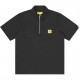 риза,с,къс,ръкав,мъжки,ризи,icecream,men,s,quarter,zip,work,patterned,short,sleeve,shirt,black