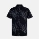 firetrap,men's,short,sleeve,patterned,shirt,grey