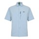 риза,облекла,на,разпродажба,мъжки,ризи,boss,men's,short,sleeve,plain,shirt,open,blue,460
