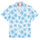 облекла,на,разпродажба,мъжки,ризи,ps,paul,smith,men's,floral,short,sleeve,patterned,shirt,white,blue