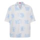риза,с,къс,ръкав,мъжки,ризи,kenzo,men,s,short,sleeve,patterned,shirt,white