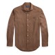 риза,с,дълъг,ръкав,мъжки,ризи,polo,ralph,lauren,linen,long,sleeve,shirt,fall,brown