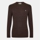 пуловер,мъжки,пуловери,jack,wills,marlow,merino,wool,blend,cable,knitted,jumper,men,black,coffee