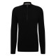 пуловер,мъжки,пуловери,boss,men,s,hbb,ebrando,black,zipped,crew,neck,jumper,black,001