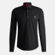 hugo,slim,fit,logo,shirt,black,001