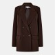 сако,дамски,якета,и,палта,good,american,women's,double,breasted,structured,blazer,dark,chocolate