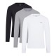 мъжка,тениска,мъжки,тениски,dkny,3,pack,long,sleeve,warriors,t,shirt,mens,black,white,grey
