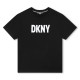 тениска,детски,облекла,dkny,dkny,logo,t,shirt,black,09b
