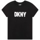 юношеска,тениска,детски,облекла,dkny,dkny,logo,t,shirt,juniors,black,09b