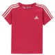тениска,бебешки,облекла,детски,тениски,adidas,3,stripe,essential,t,shirt,pink,white