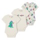 детски,облекла,off,white,3,pack,monster,bodysuits,babies,white,multi
