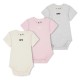 off,white,kids,short,sleeve,3,pack,bodysuit,set,multicolor