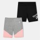 разпродажба,reebok,бебешки,облекла,детски,къси,панталони,детски,облекла,reebok,2pk,v,blk,sht,bb99,silver