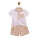 бебешки,облекла,mintini,baby,baby,polo,and,short,set,white,beige