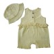 бебешки,облекла,firetrap,girls,sleeveless,dungarees,&,matching,hat,yellow