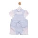 бебешки,облекла,mintini,baby,baby,top,and,dungaree,set,white,blue