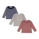 бебешки,облекла,детски,тениски,детски,облекла,lilly,and,sid,floral,stripe,print,and,plain,top,3,pack,multi