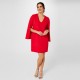 рокля,дамски,поли,и,рокли,biba,split,sleeve,dress,tango,red